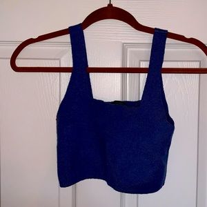 Zara blue tank top (L)